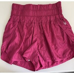 Free People FP Movement Women's The Way Home Lined Shorts Hot Pink‎ Size Small